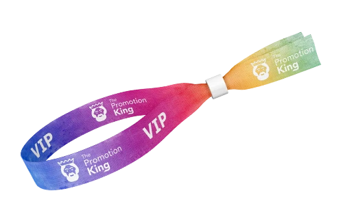 Custom event wristband with full-color print for festivals