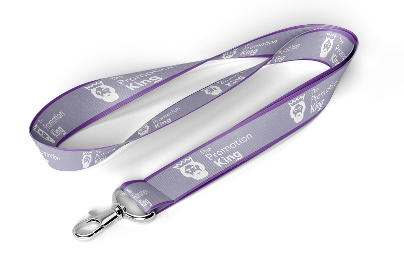 Reflective safety lanyard with high-visibility print